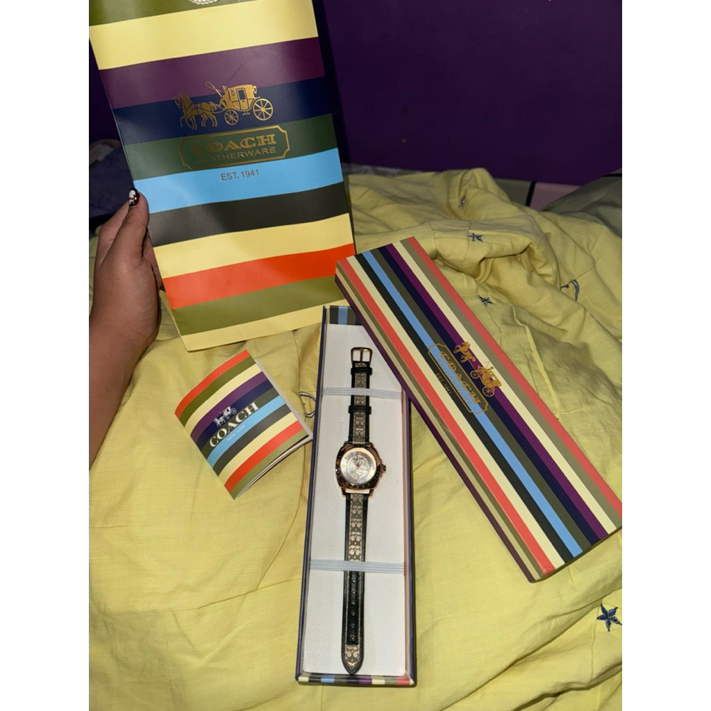 preloved jam tangan coach mirror