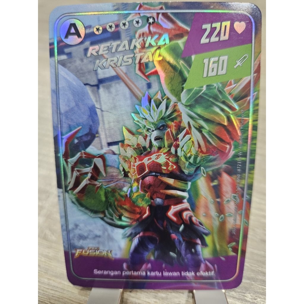 Monsta Galaxy Card Pek Fusion Kartu Boboiboy Retakka Kristal Limited Edition