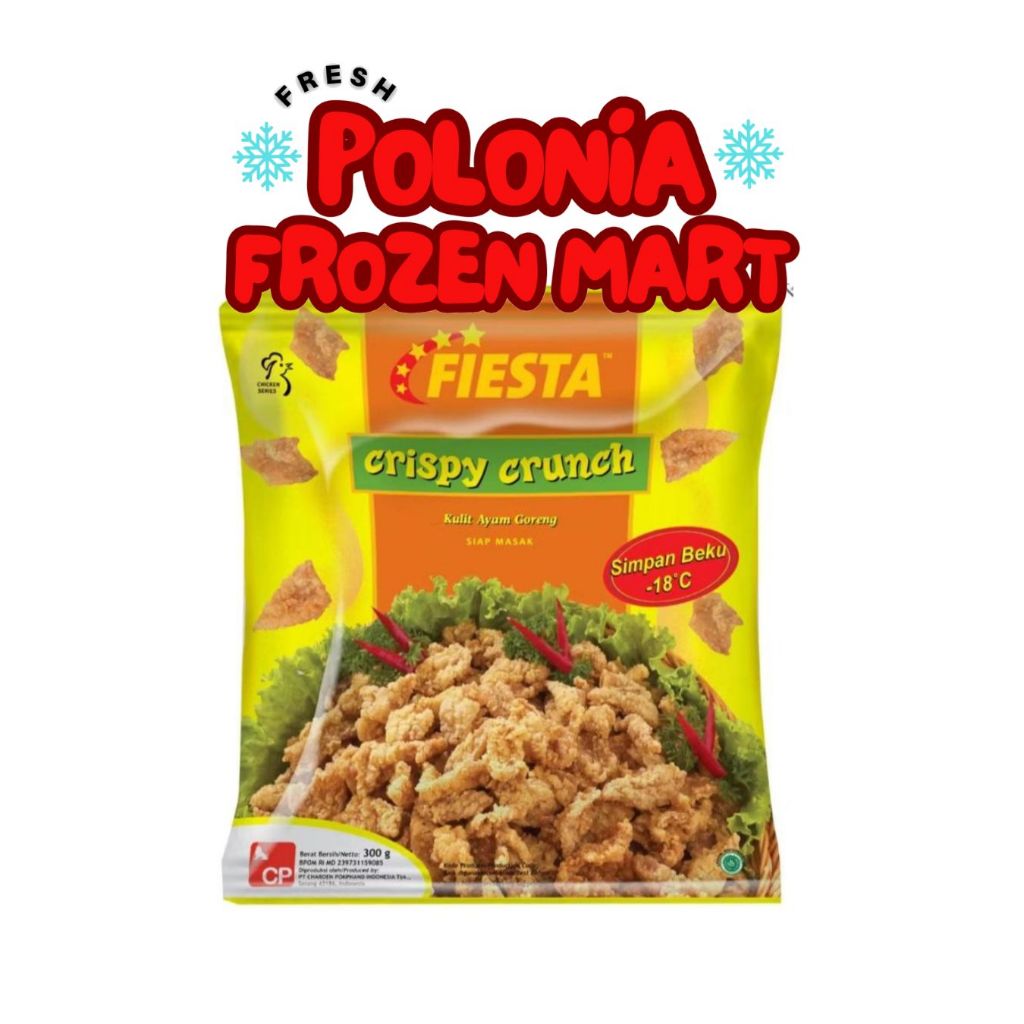 Fiesta Kulit Ayam Goreng Crispy Crunch 300gr - Kulit Ayam Pilihan, Tepung Crispy, Praktis - polonia 