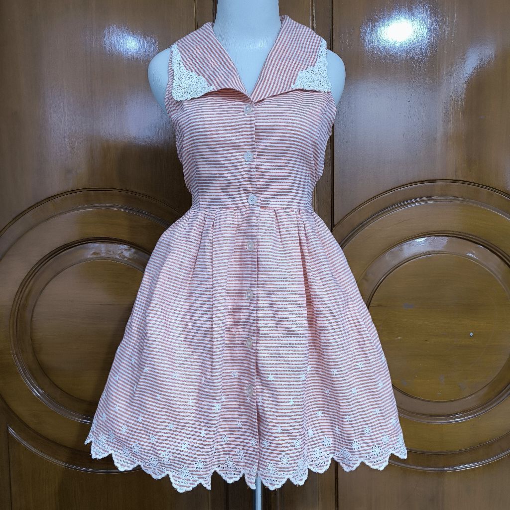 tralala dress sailor mix bordir