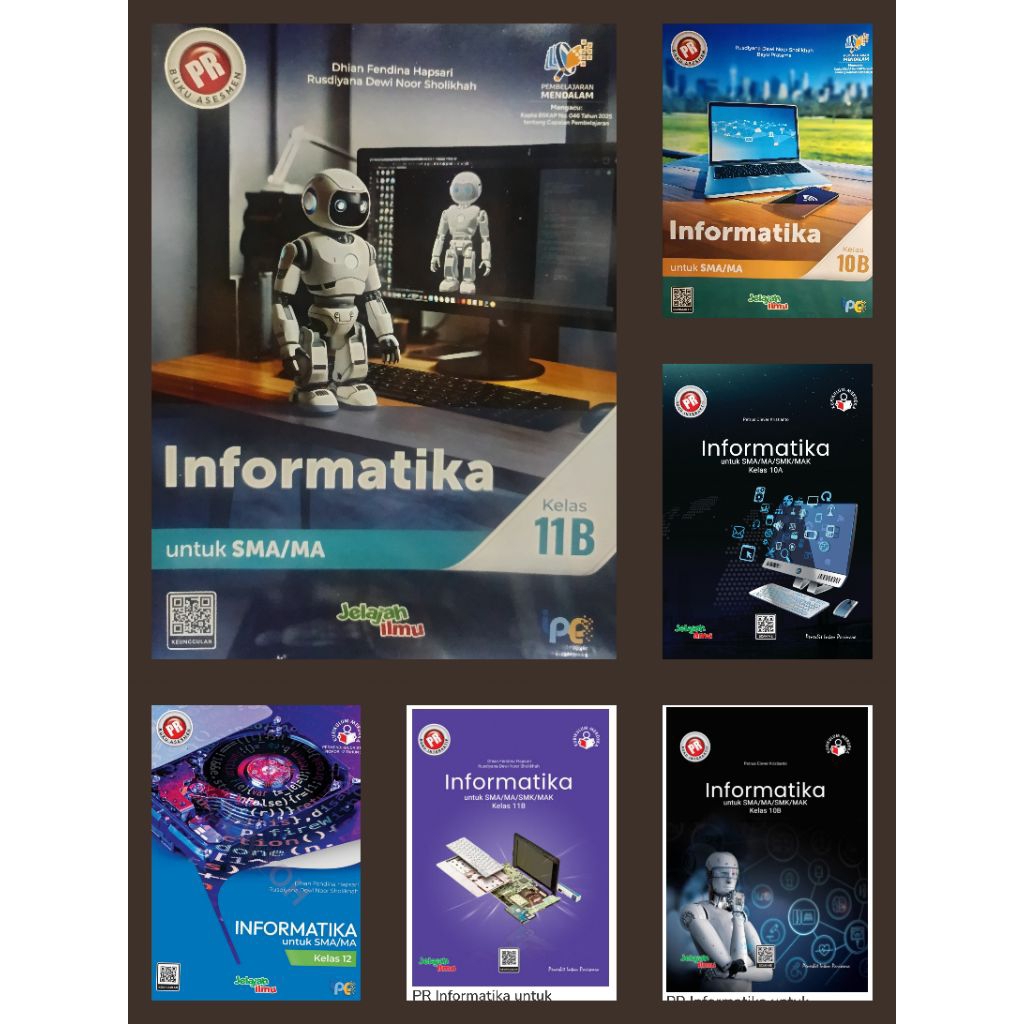 Buku LKS/PR kurikulum merdeka Informatika kelas 10, kelas 11, kelas 12,tahun 2025/2026 intan pariwar