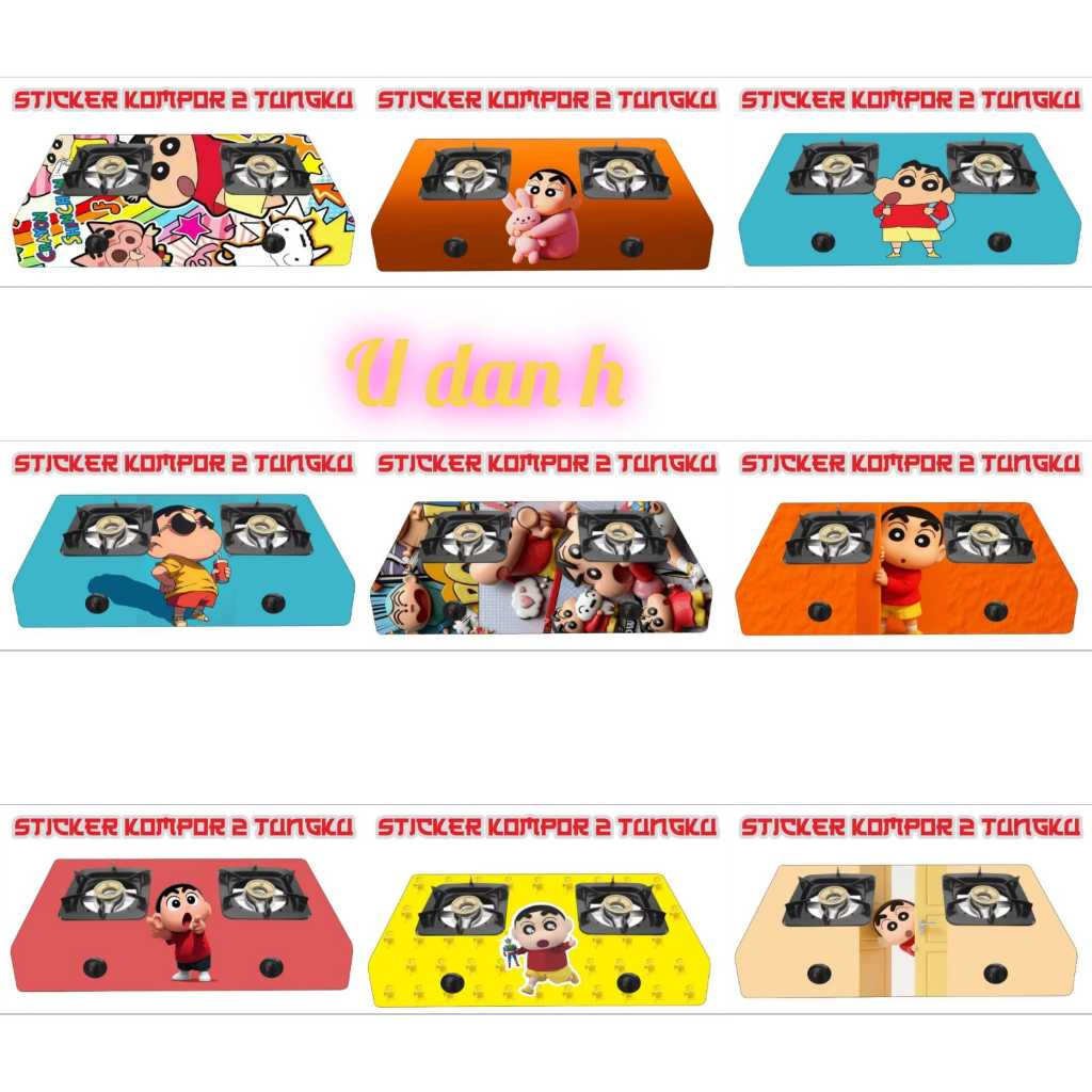 STIKER KOMPOR 2 TUNGKU MOTIF KARAKTER