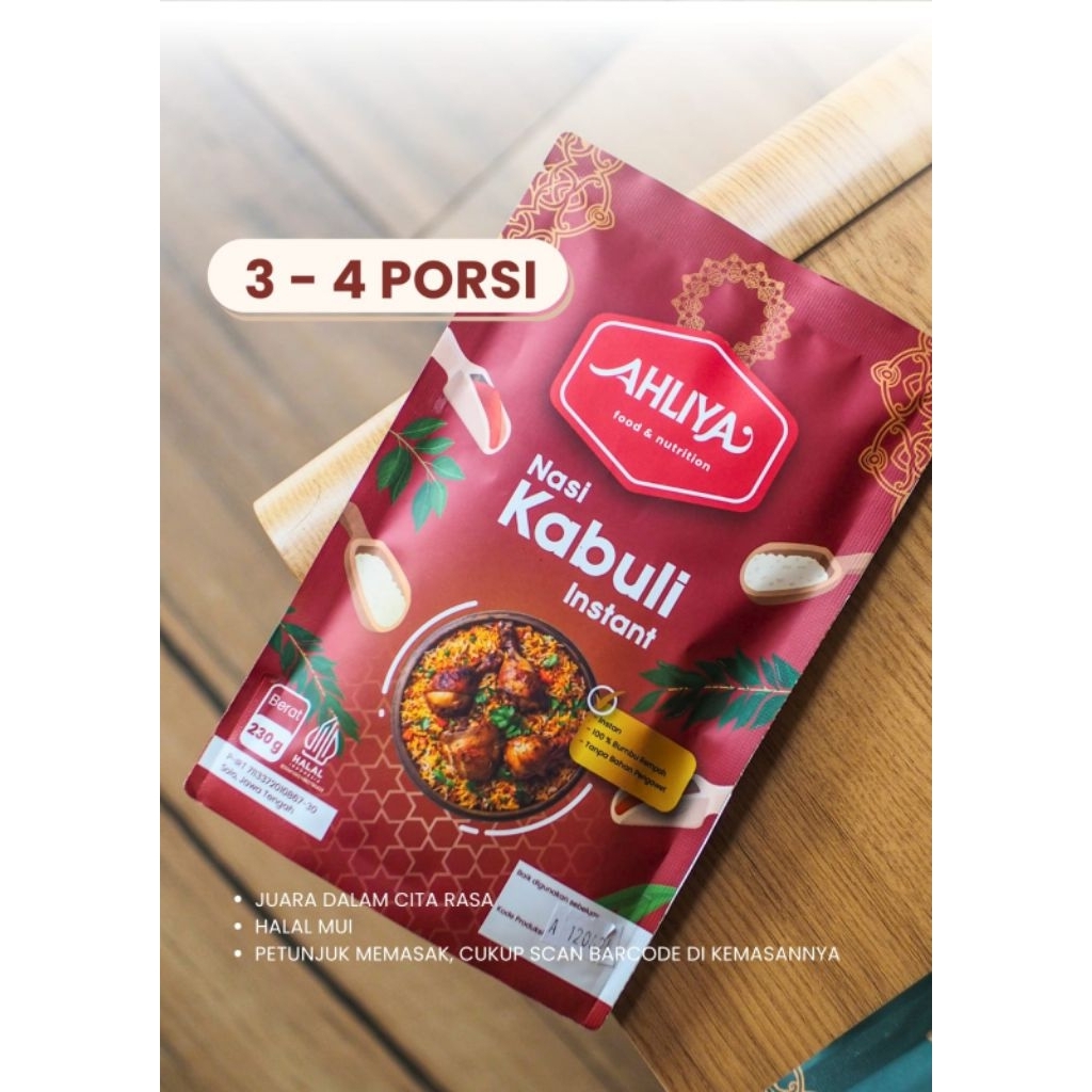 Ahliya nasi briyani kebuli mandhi khabsah instan beras basmati untuk 3-4 porsi