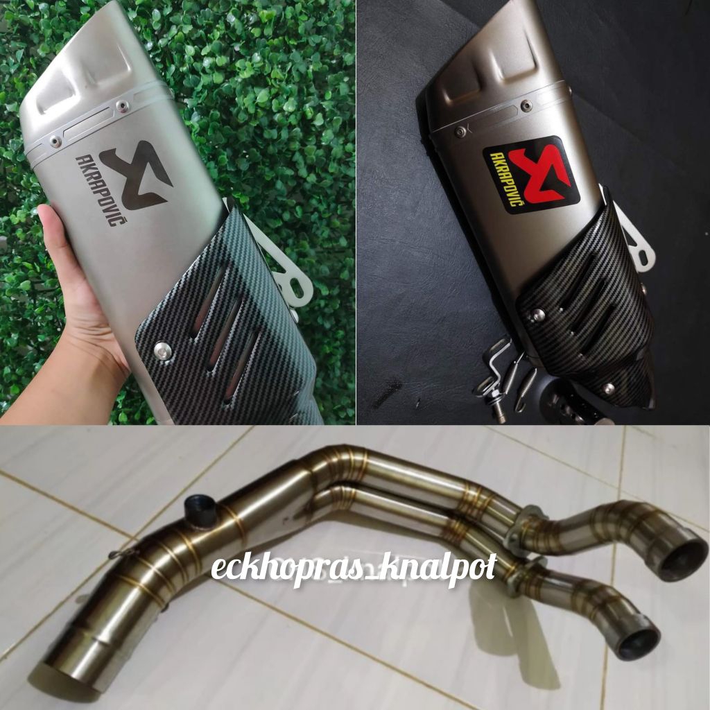 Knalpot racing Akrapovic Evolution import fullsystem ER6 F/N