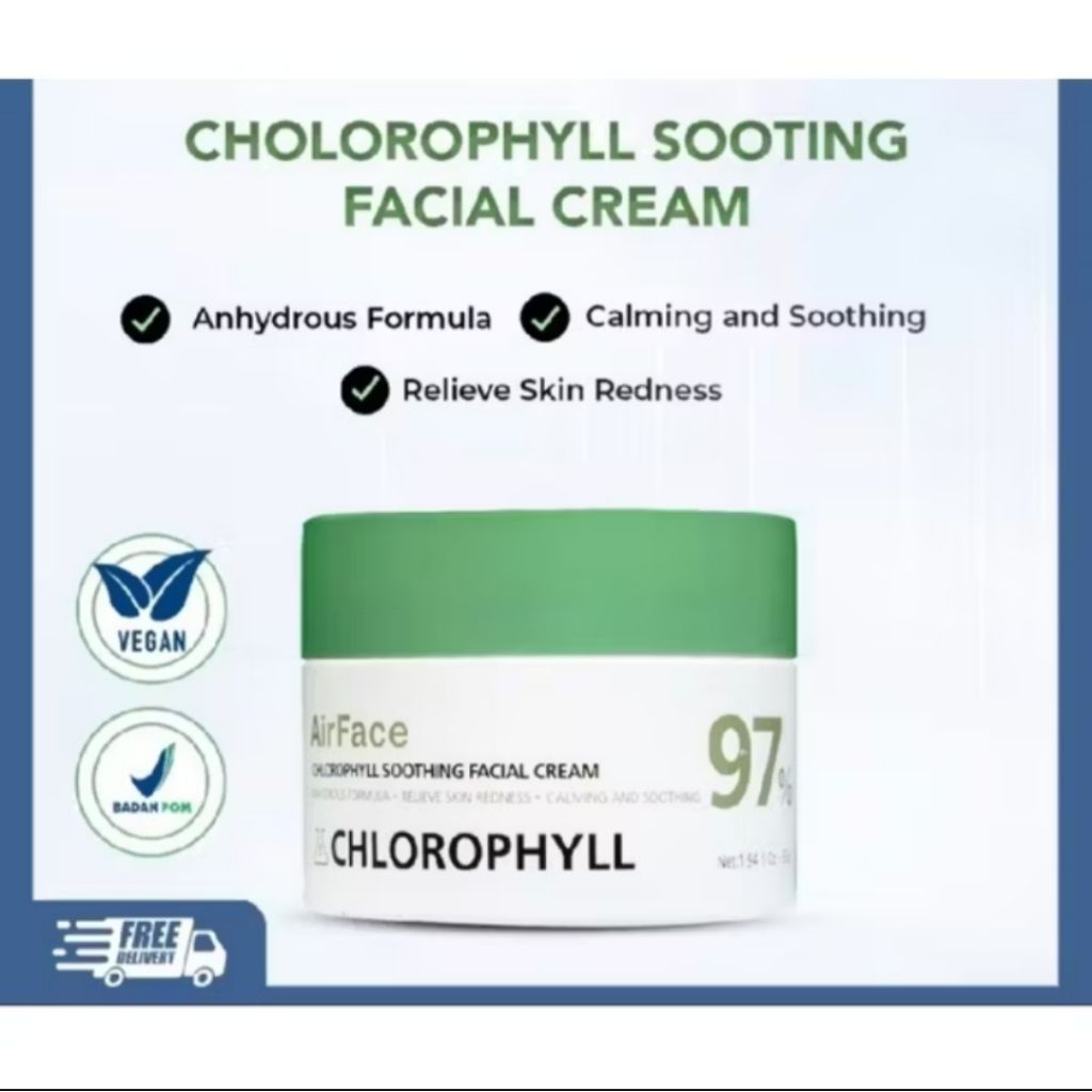 MOISTURIZER AIRFACE CHOLOROPHYLL SHOTING FACIAL CREAM