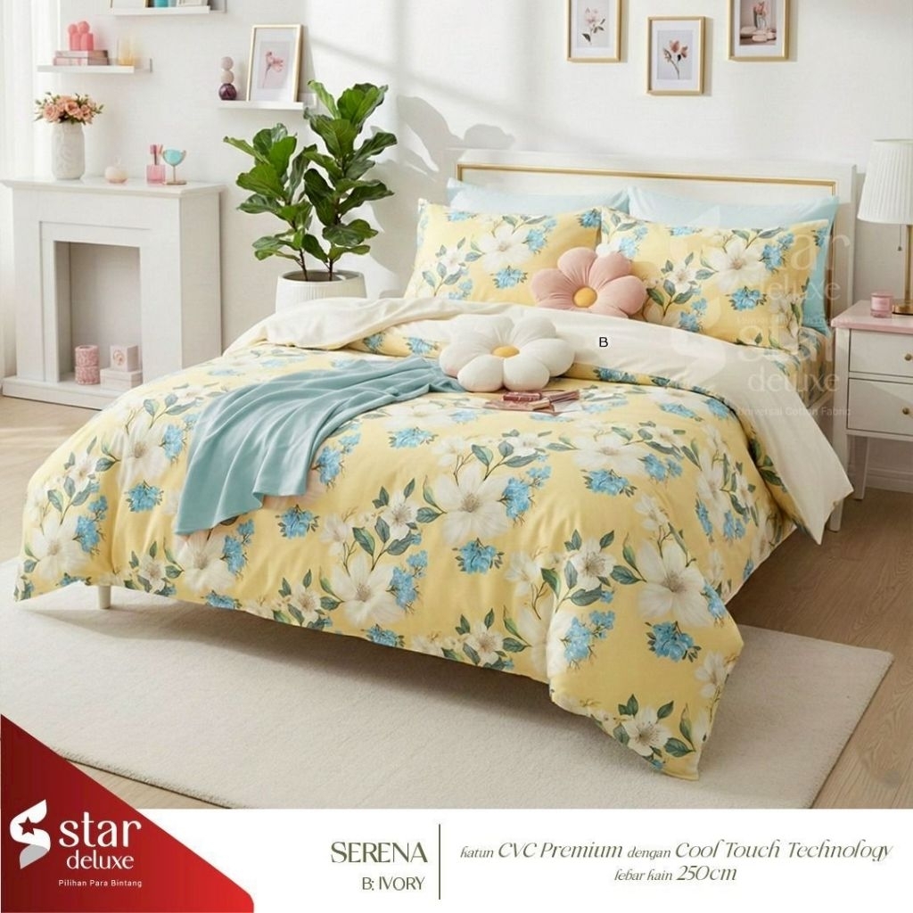 Sprei Katun Star motif Serena
