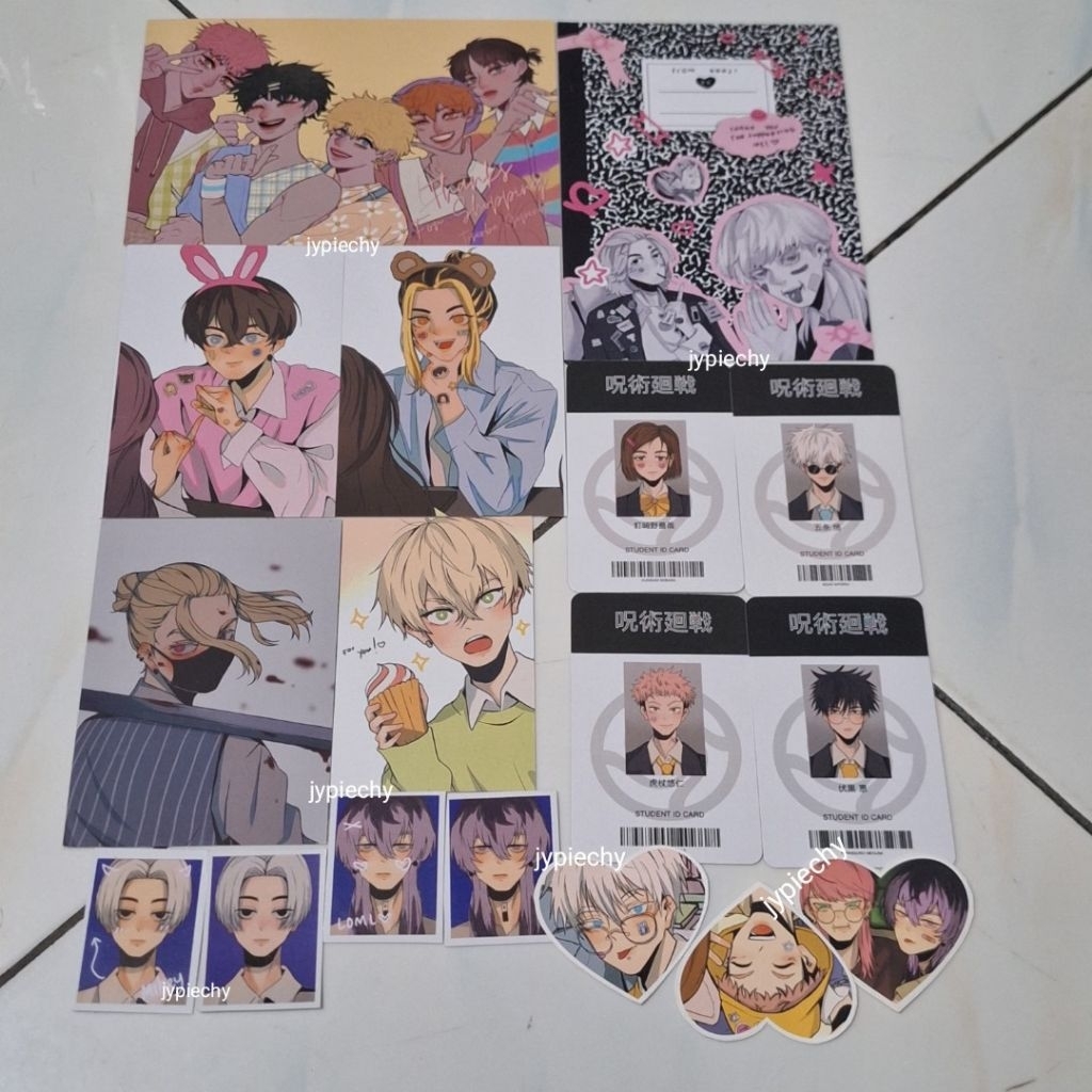[FREE] photocard, sticker, postcard, id photo, art print 6baji jjk Tokrev jujutsu kaisen tokyo reven