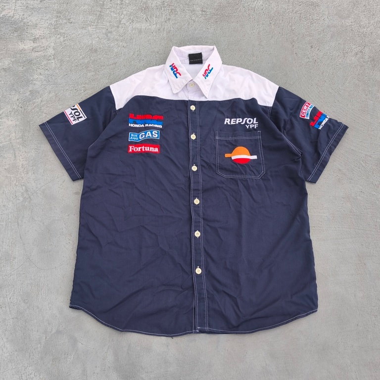 Kemeja Murah Kemeja Second Kemeja Vintage Kemeja Workshirt Kemeja Racing Kemeja Honda Racing HRC