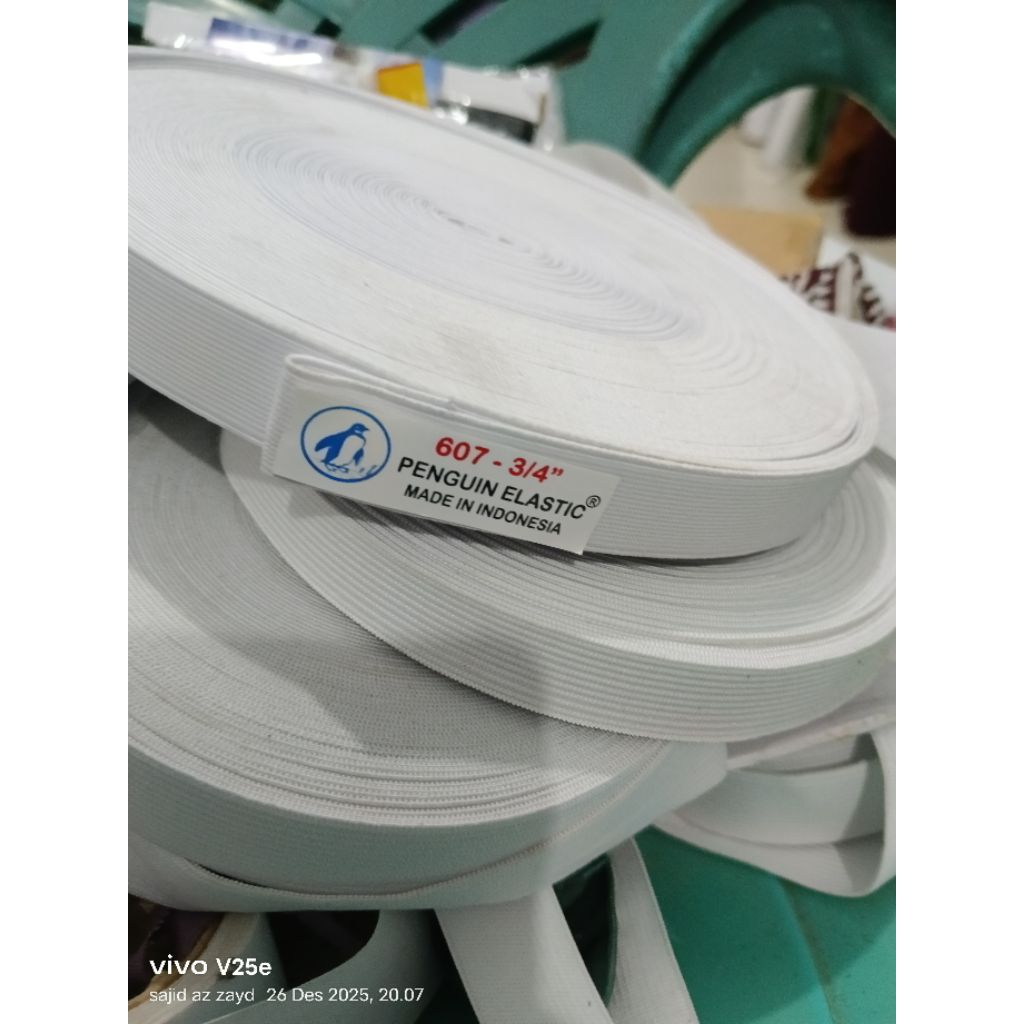 elzena karet kolor karet celana karet rok 2,5cm