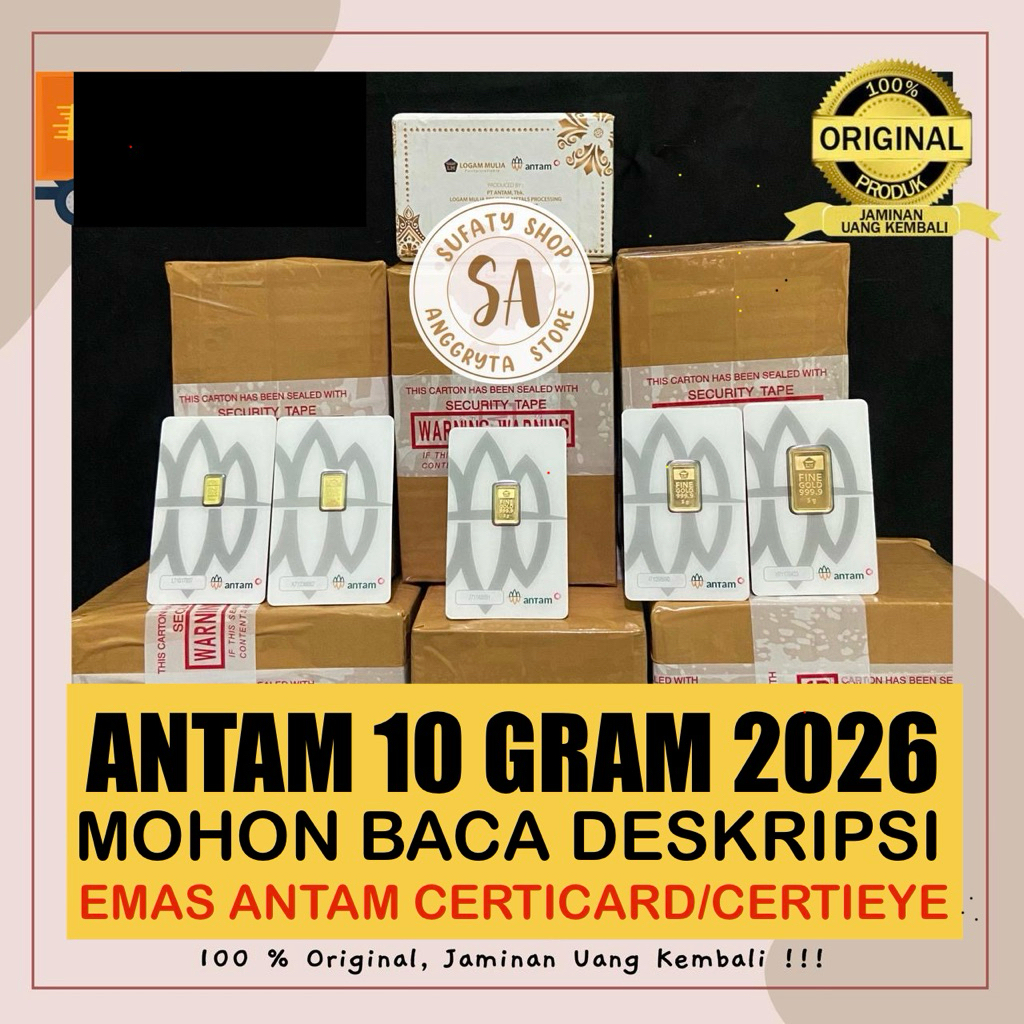 EMAS ANTAM 10 GRAM CERTICARD ANTAM BUMN EMAS 10 GRAM LOGAM MULIA 10 GRAM ANTAM LM 10 GRAM ANTAM
