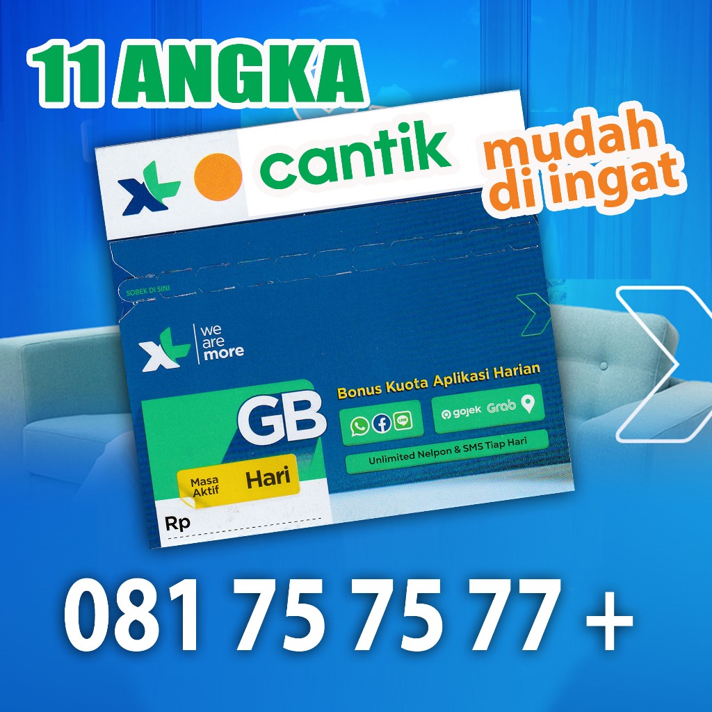Kartu XL 11 Digit 75 75 77