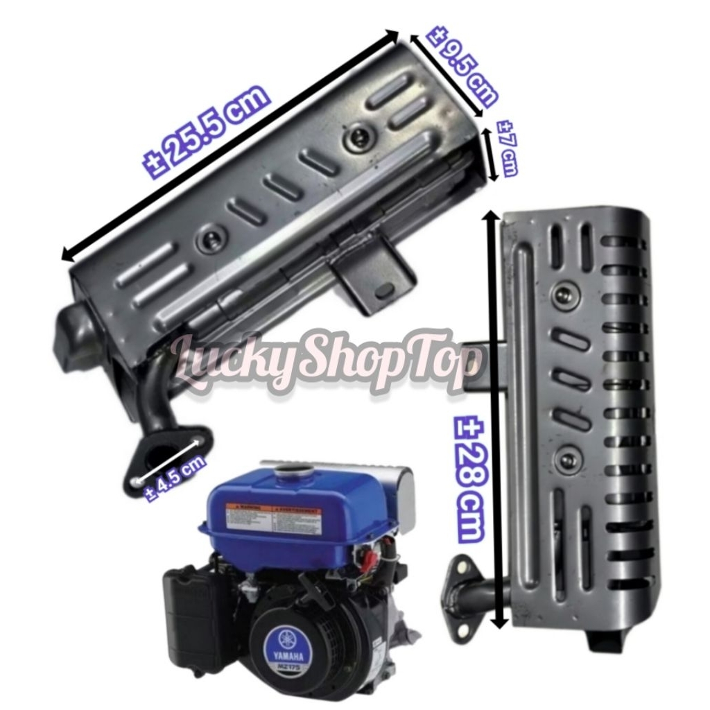 Knalpot Muffler Assy MZ175/200 Mesin Penggerak YAMAHA 5.5HP