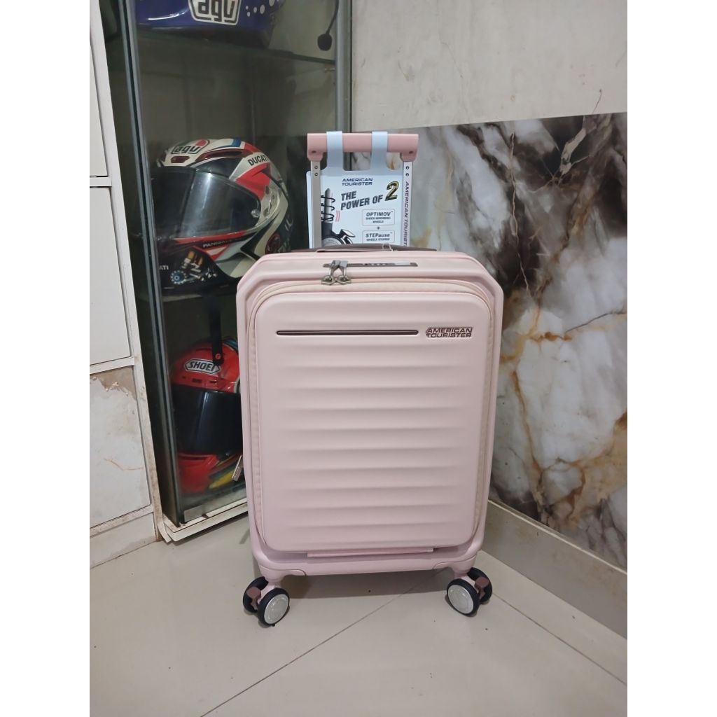 koper Laptop american tourister frontec size 20inch kabin original