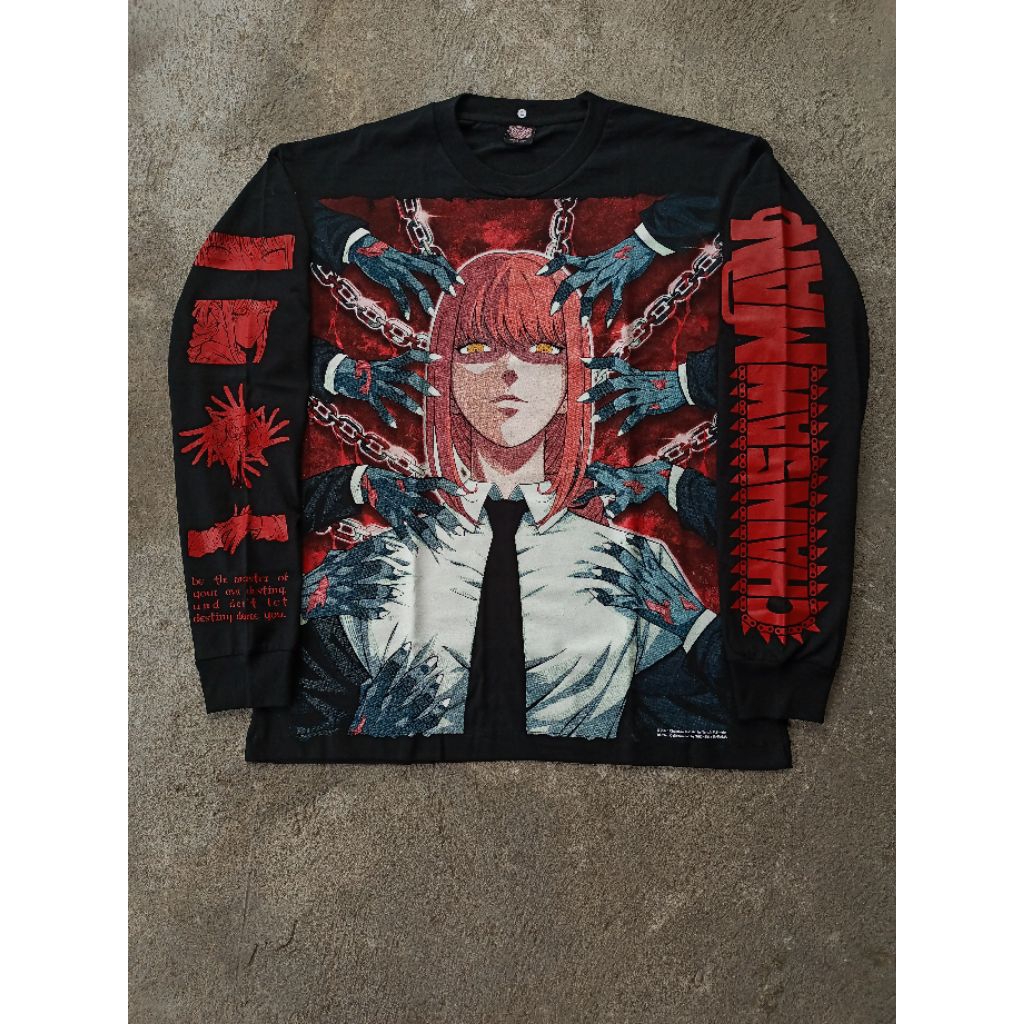 T shirt kaos bootleg CHAINSAW MAN MAKIMA