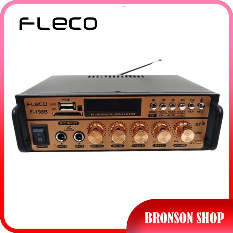 Amplifier Fleco F-198B - Bluetooth- Power Ampli Fleco 198B