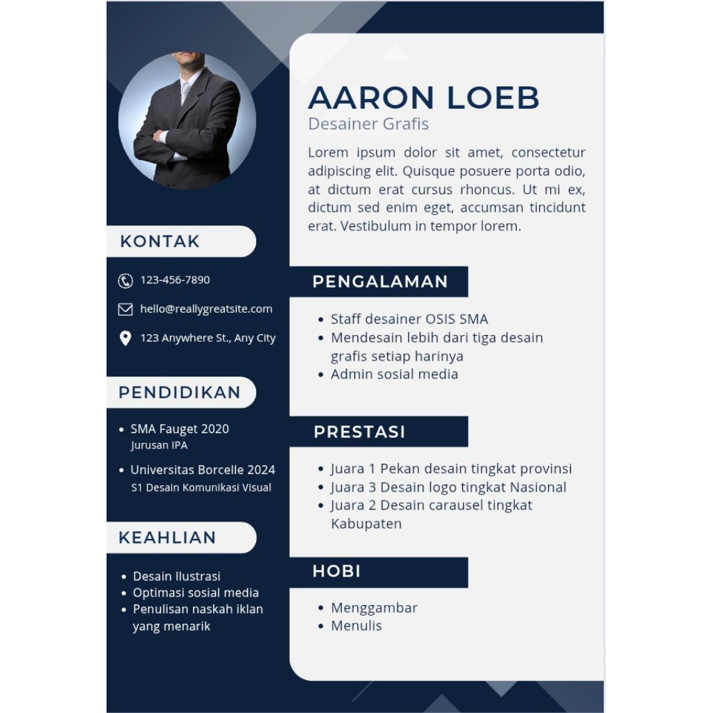 Pembuatan CV | Surat Lamaran Pekerjaan