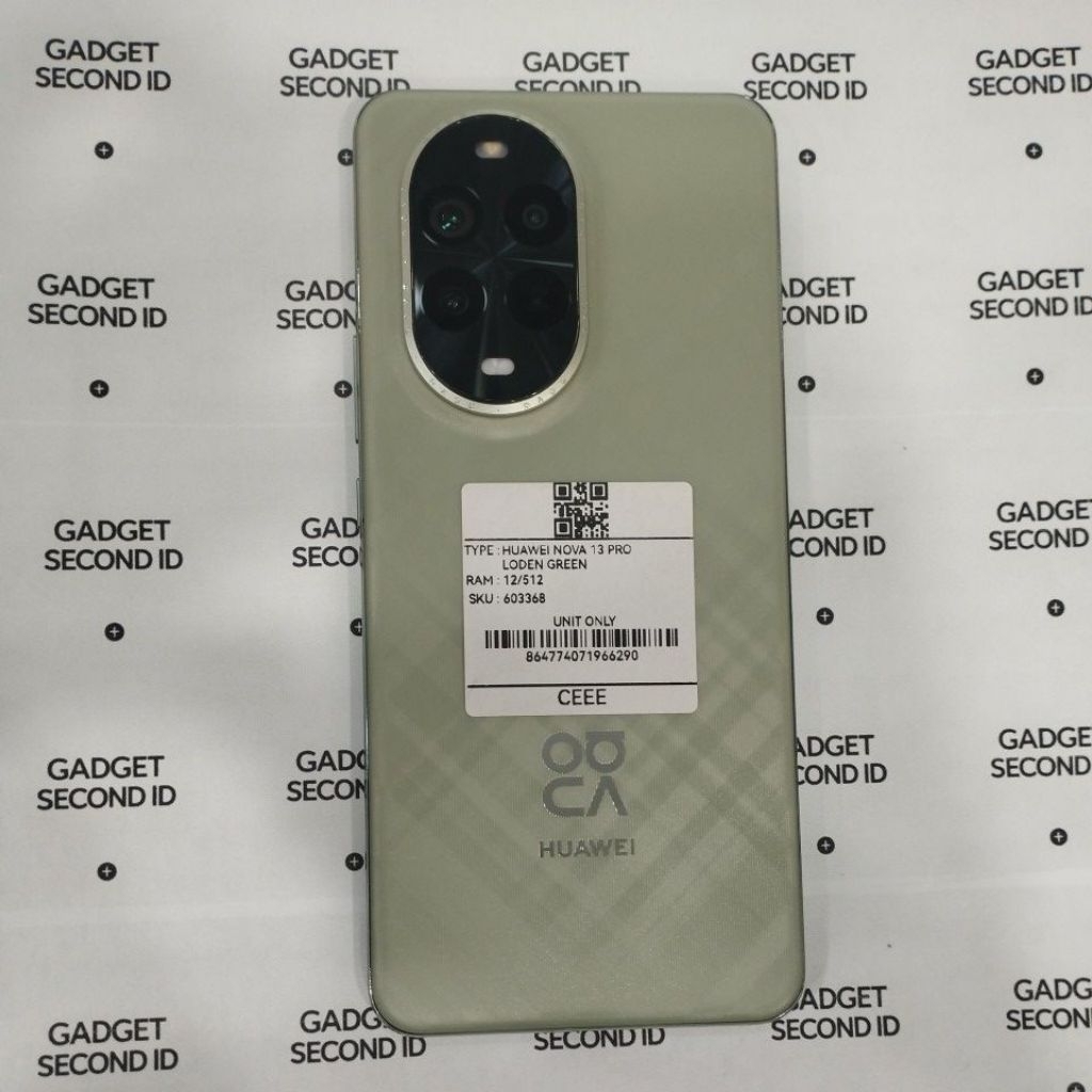 HANDPHONE SECOND HUAWEI NOVA 13 PRO RAM 12/513 LODEN GREEN ORIGINAL