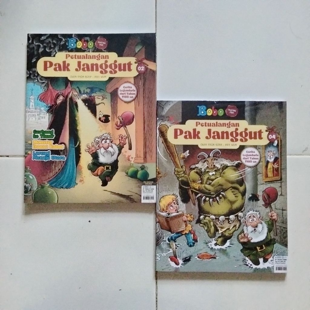 Komik Nostalgia - Petualangan Pak Janggut 2 3 4 - Thom Roep & Piet Wijn - Majalah Bobo