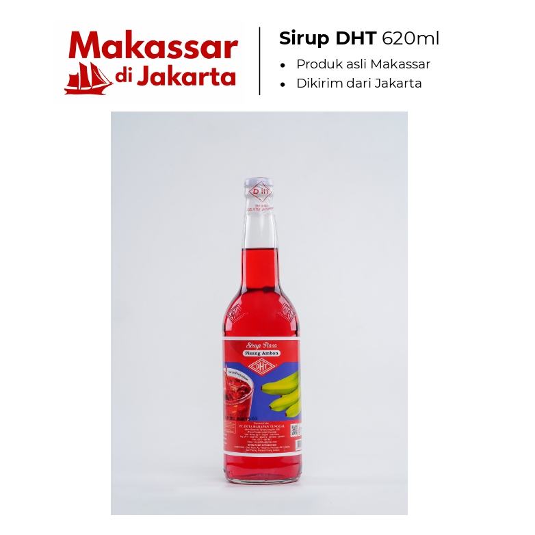 Sirup DHT Makassar 620ml Sirup Pisang Ambon