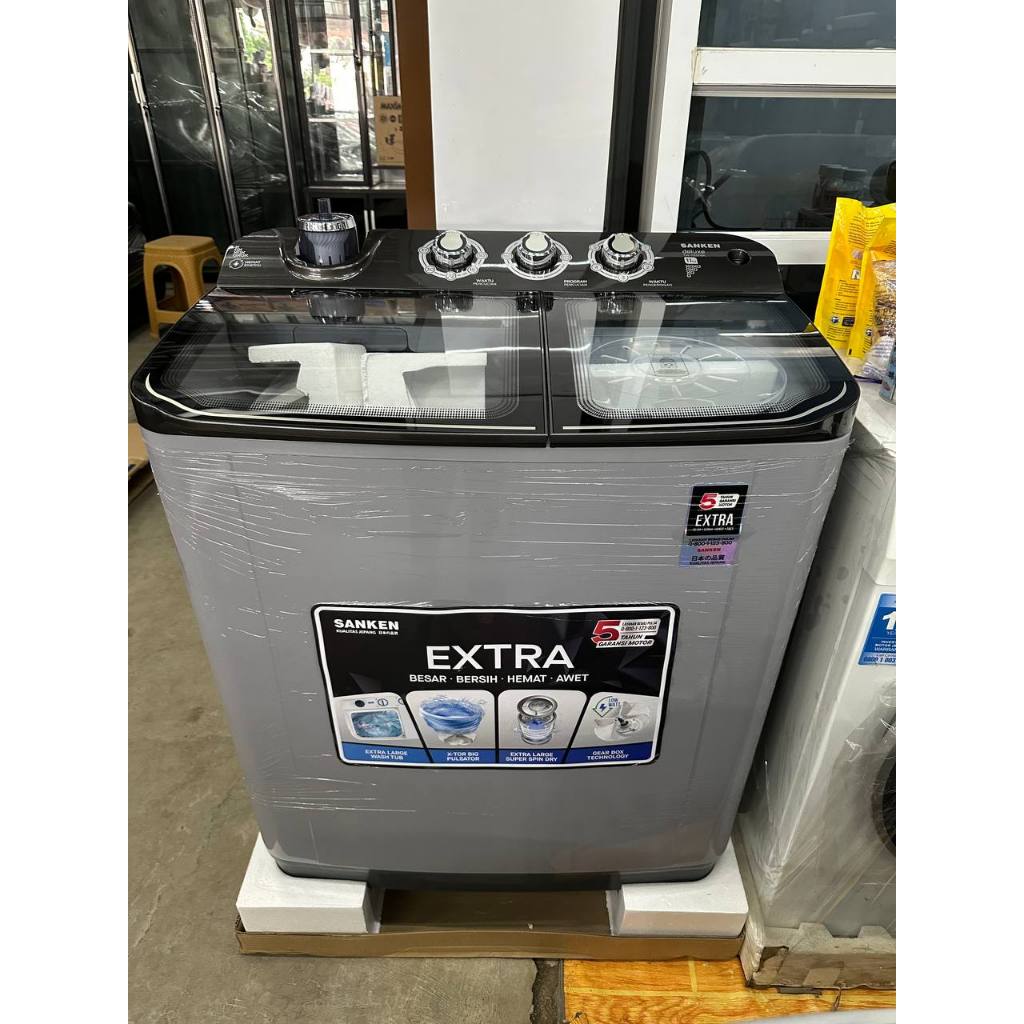 MESIN CUCI SANKEN 2 TABUNG 11KG MESIN CUCI SANKEN 2 TABUNG tw1127