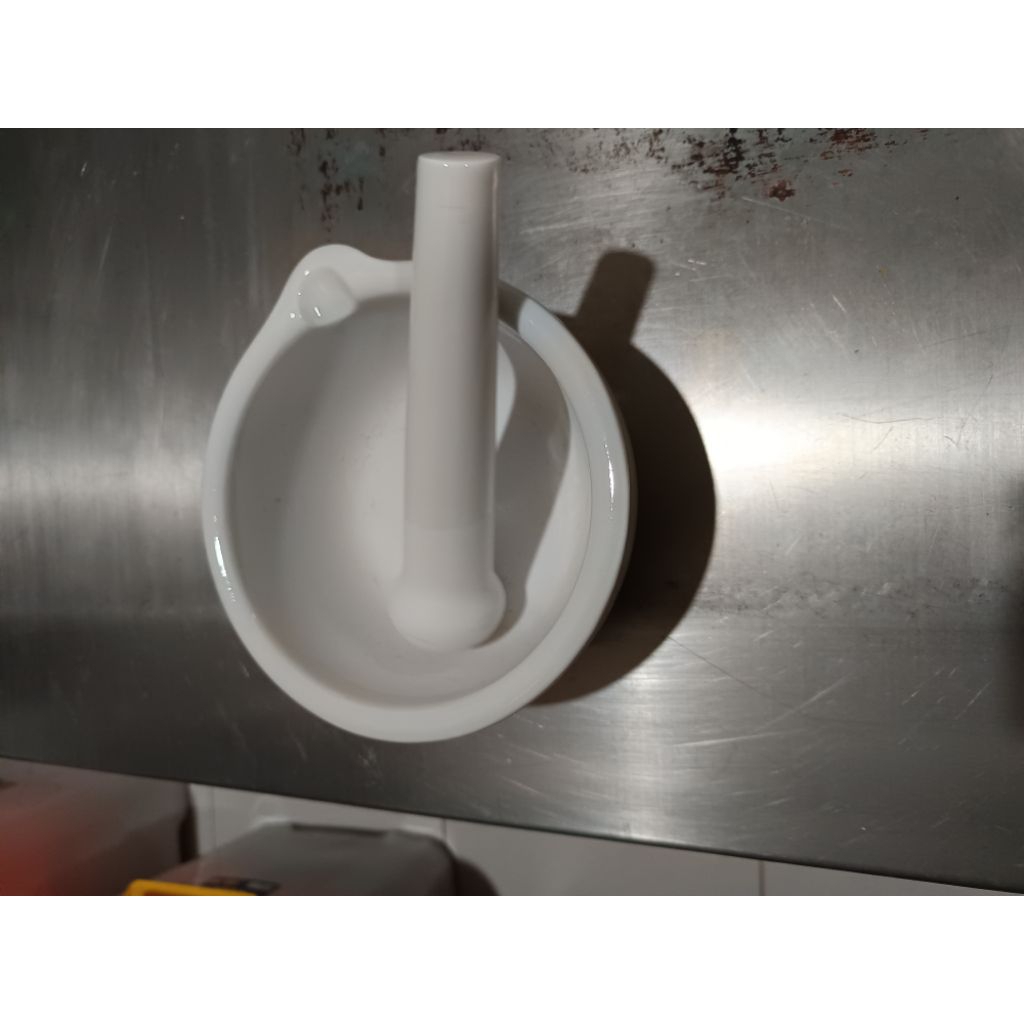 pestle and mortar alat penumbuk penggiling obat lumpang dan alu 16 cm onehealth