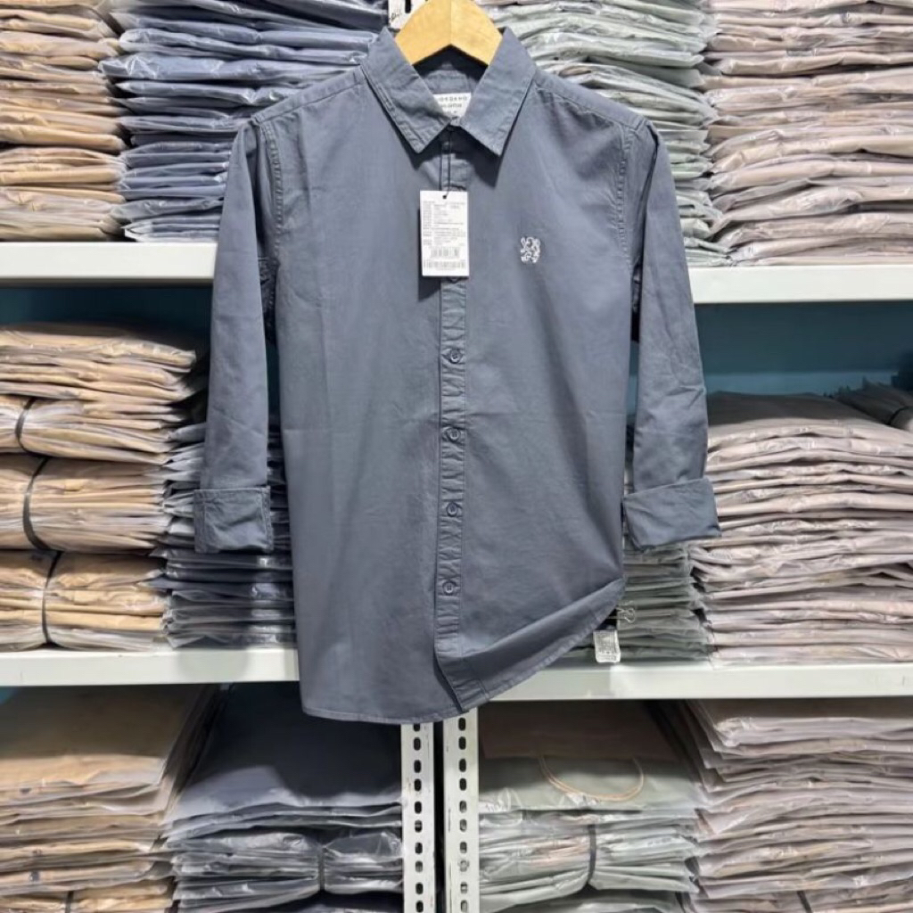 Kemeja giordano lengan panjang polos/kemeja giordano lengan panjang/kemeja giordano premium/kemeja g