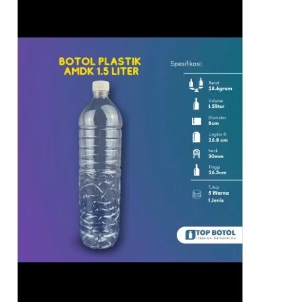 botol plastik 1,5 liter/ 1500 ml