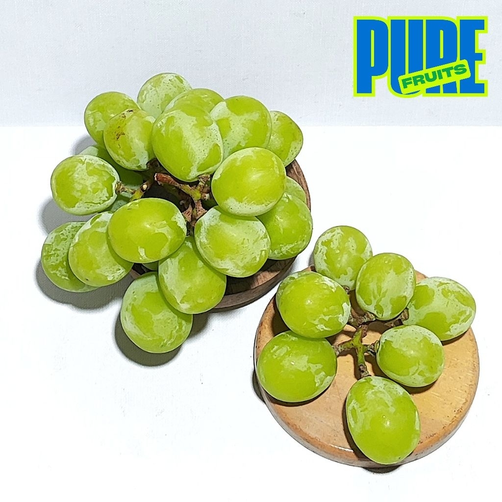 Buah Anggur Hijau Seedless non biji Manis 500 Gram