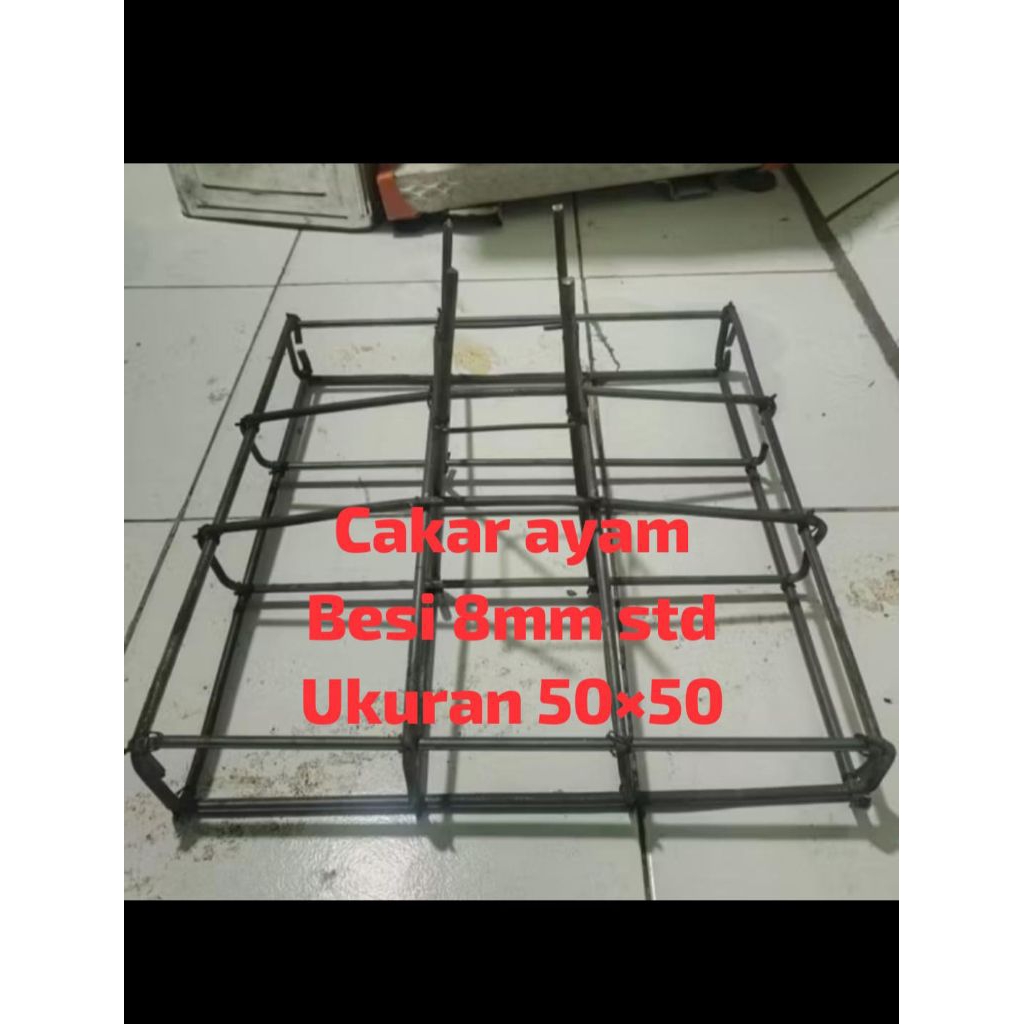 Cakar Ayam Pondasi Bangunan Besi 8mm SNI Ukuran 50×50 | Hemat Kokoh & Siap Pakai