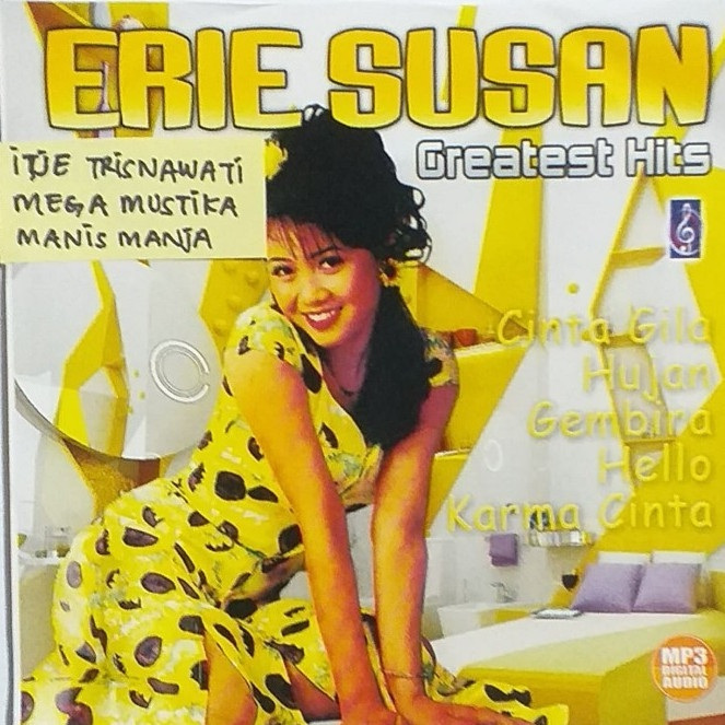 Kaset MP3 Erie Susan Itje Trisnawati Manis Manja Grup Mega Mustika Collection Hits