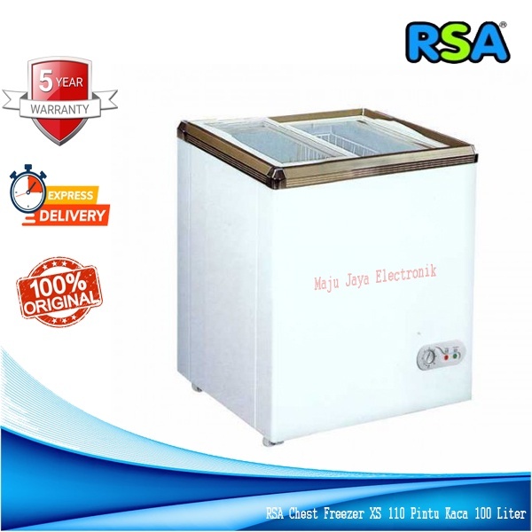 RSA By GEA Chest Freezer 100 Liter XS 110 Pintu Geser KACA
