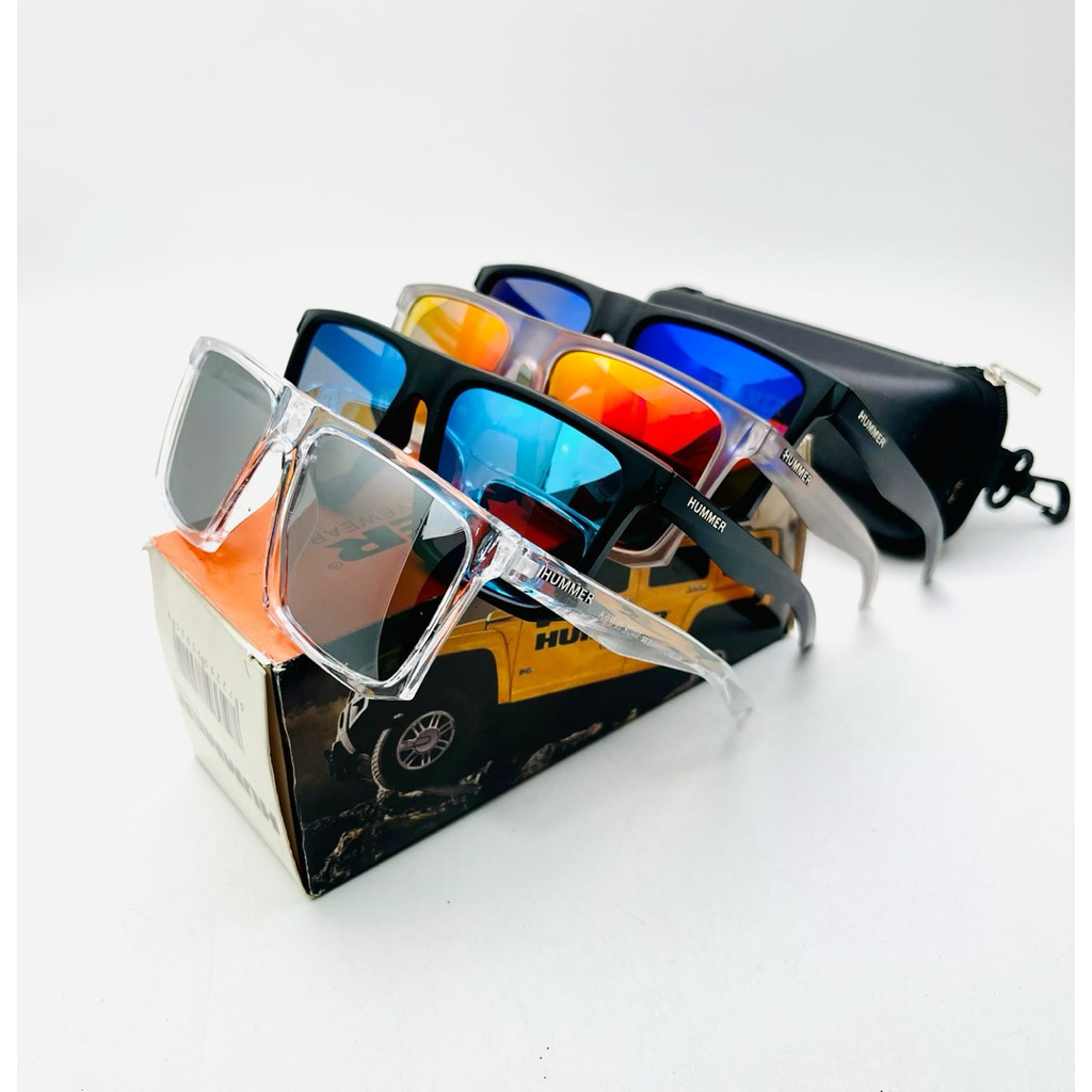 Kacamata Hitam Pria Wanita HUMMER Polarized UV400 – Frame Kotak Sporty Premium