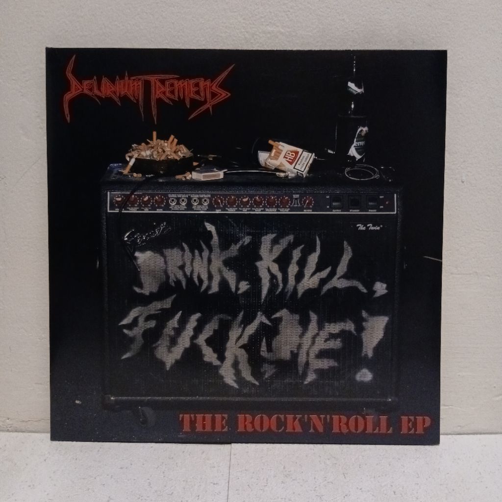 piringan hitam / vinyl /12" delirium tremens-drink, kill, f**k, die