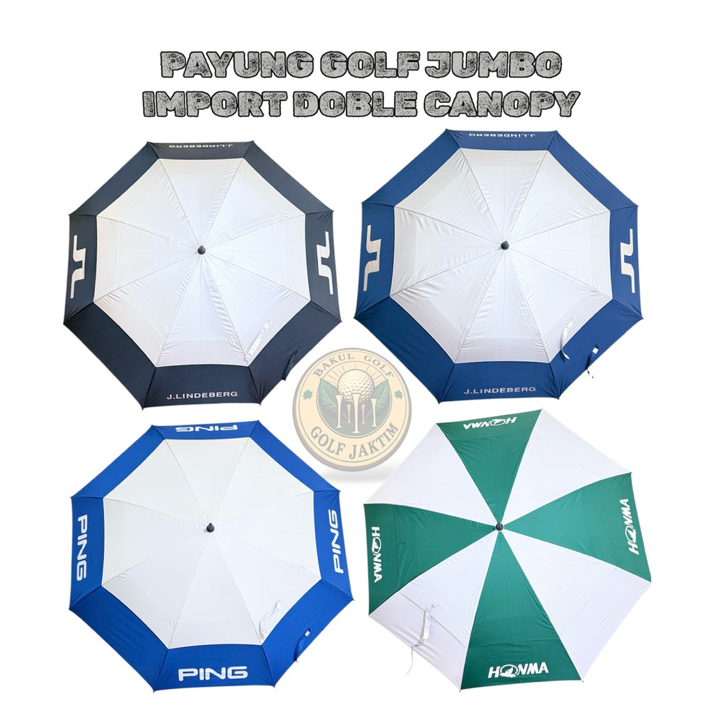 Payung Golf Jumbo Premium Tebal Waterproof Cocok Lapangan & Outdoor