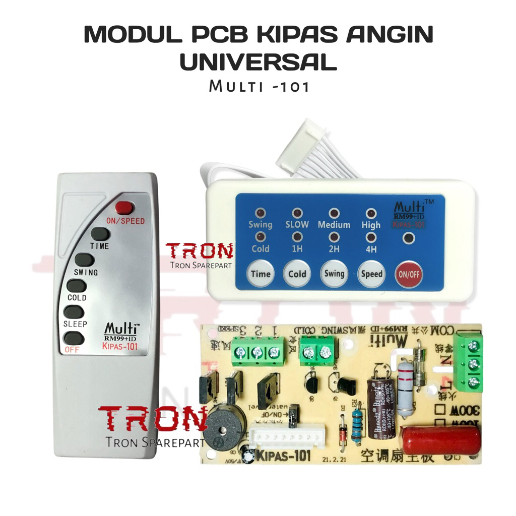 Modul PCB Kipas Angin 101 Universal / Kit Remote Kipas Angin Multi Universal / AIR Cooler Kipas -101