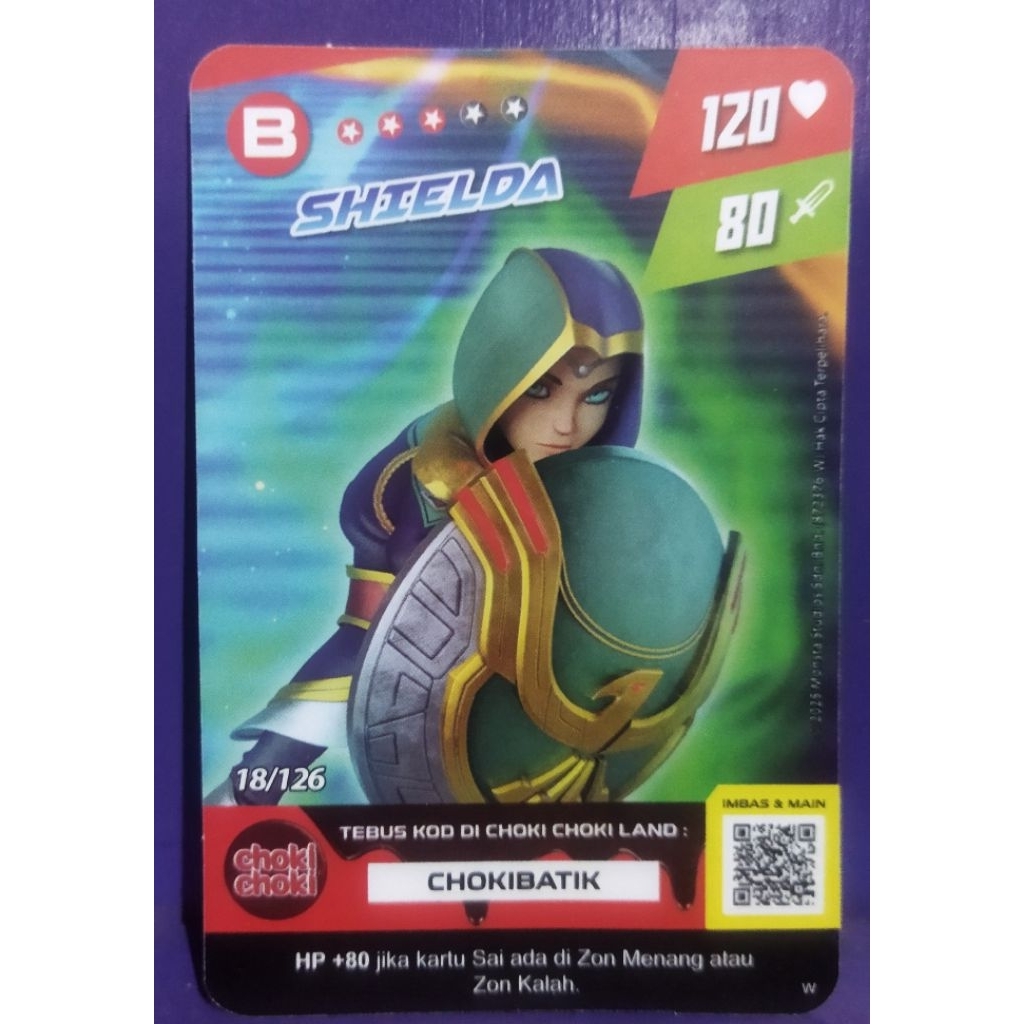 card Boboiboy/kartu Boboiboy galaxy Monsta cokichoki (1pcs)