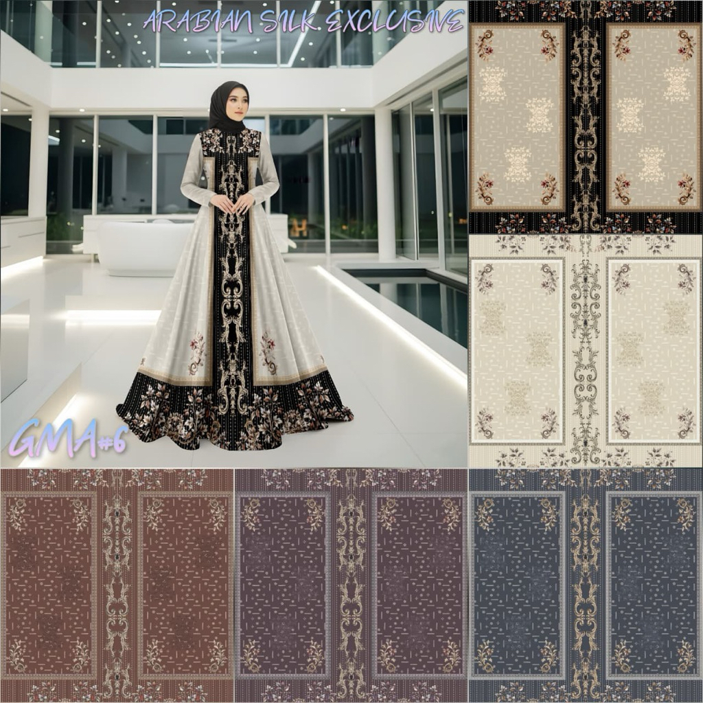 KAIN ARABIAN SILK / KAIN SILK MOTIF / BAHAN SILK MOTIF