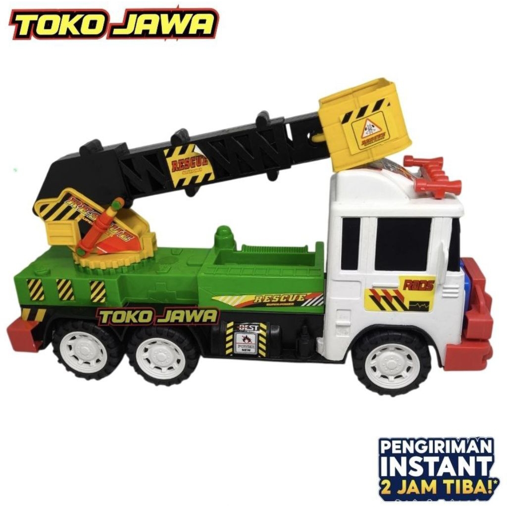 Mainan Mobil Truk Crane Penyelamat (Rescue Truck) - Toko Jawa