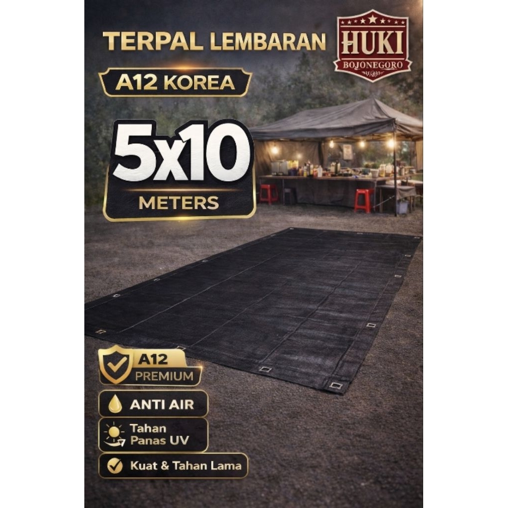 terpal lembaran hitam A12 A15 Korea terpal tenda truck