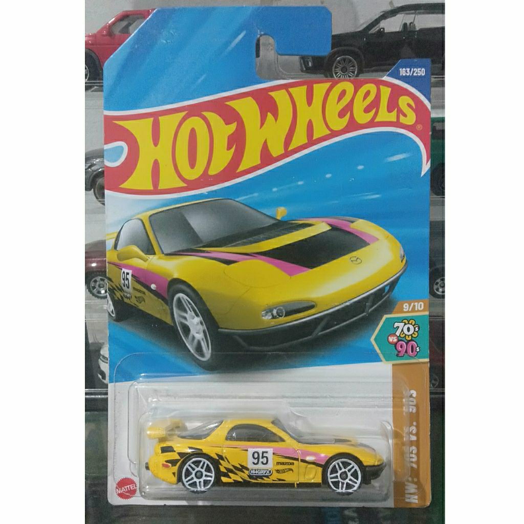 Hotwheels Mazda rx7 drift kuning