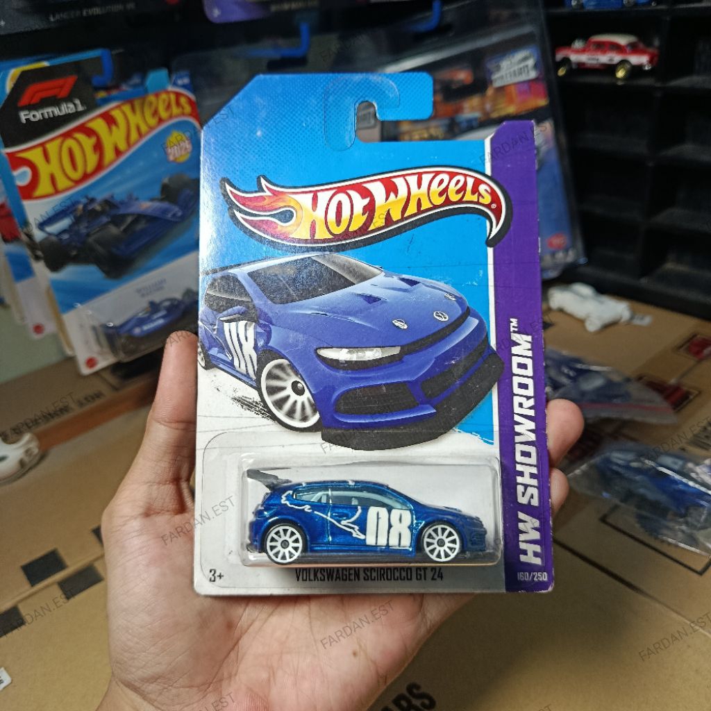 HOT WHEELS VOLKSWAGEN SCIROCCO GT 24 BLUE (HW SHOWROOM)