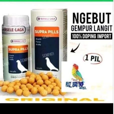 SUPRA PILLS PIL VITAMIN IMPORT BURUNG MERPATI HERBAL MENINGKATKAN KECEPATAN DAN TENAGA