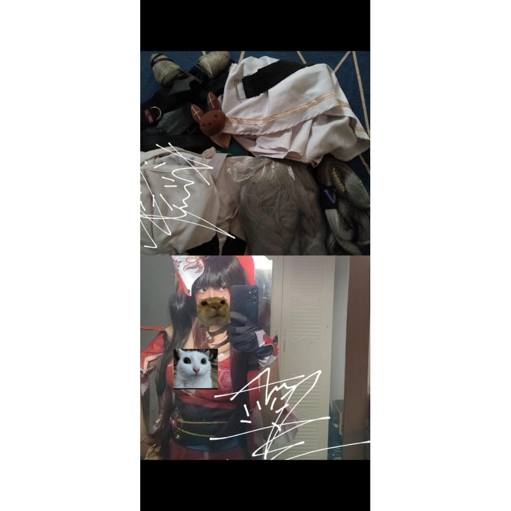 WTS WANT TO SELL FULLSET COSTUME ZETA VTUBER SPARKLE HSR HQ MAKER WUDU SZ M DAN L FULLSET WIG MURCE 