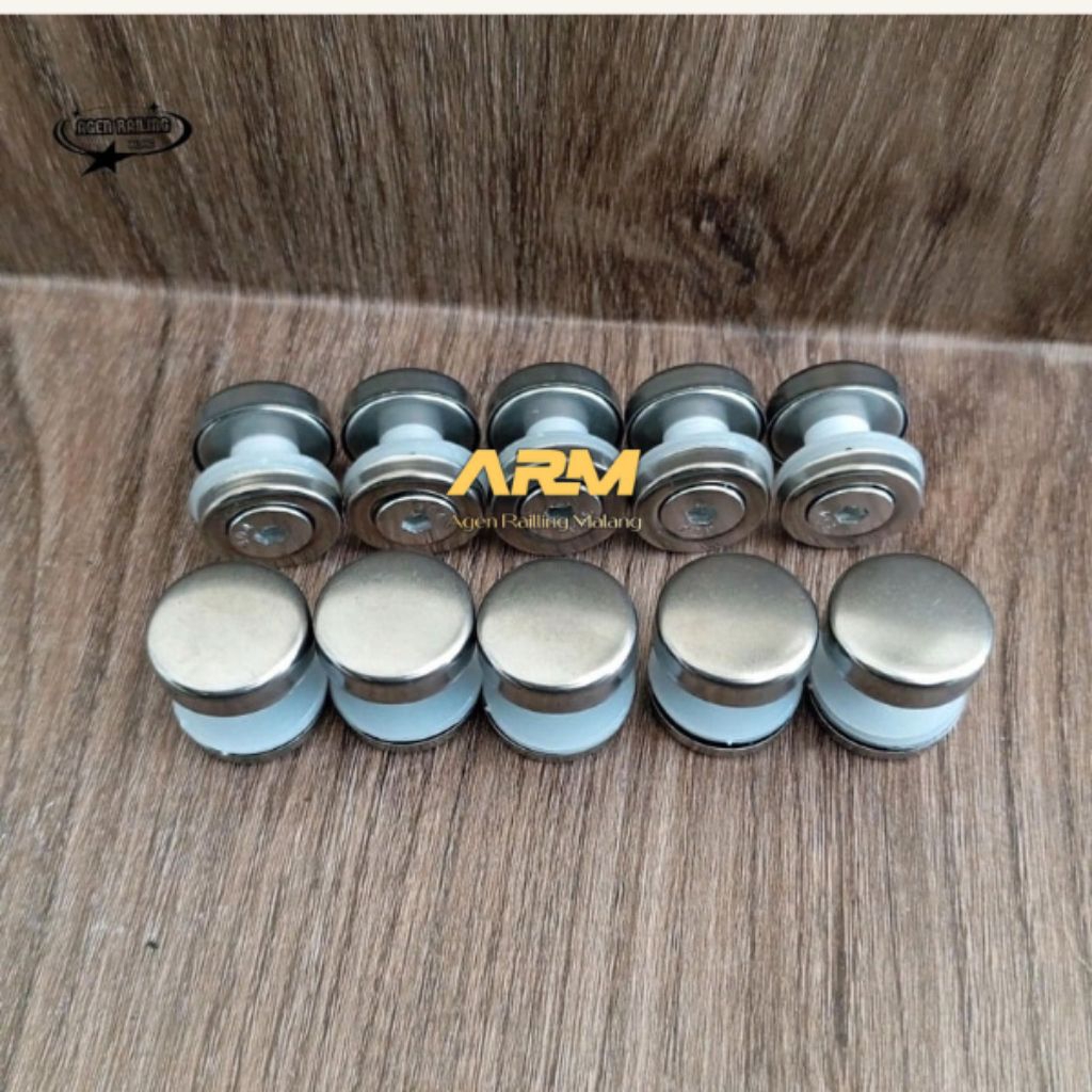 baut kaca railing/baut penjepit kaca railing tangga