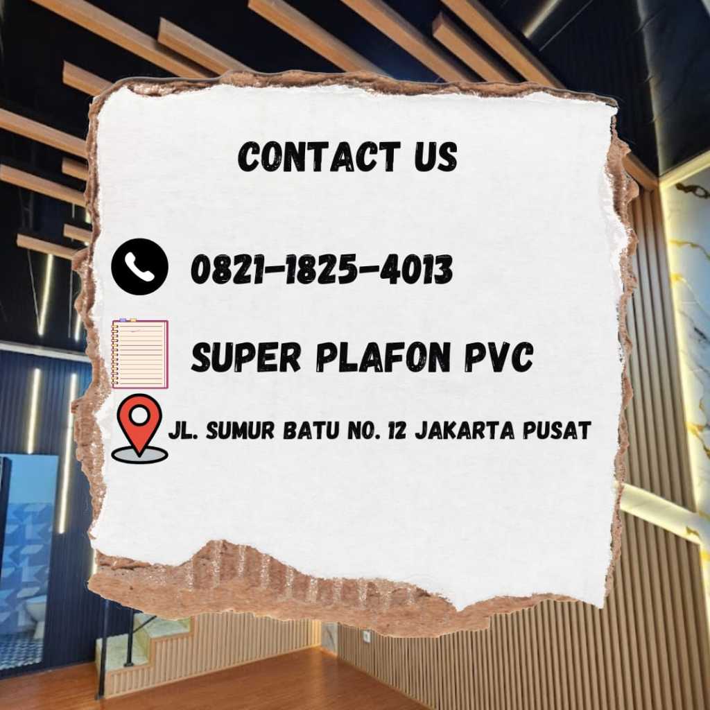 Promo] 1 Dus Plafon Pvc Isi 15 Lembar Motif Serat Kayu Glossy Rata Tebal 8Mm Plavon Pvc Co