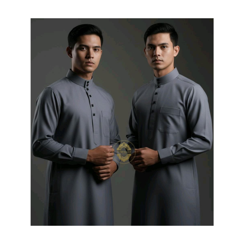 Misfalah Store - Jubah Gamis Pria RAIDAN Manset S M L XL Tesla Premium Rekomendasi Lebaran Muslim