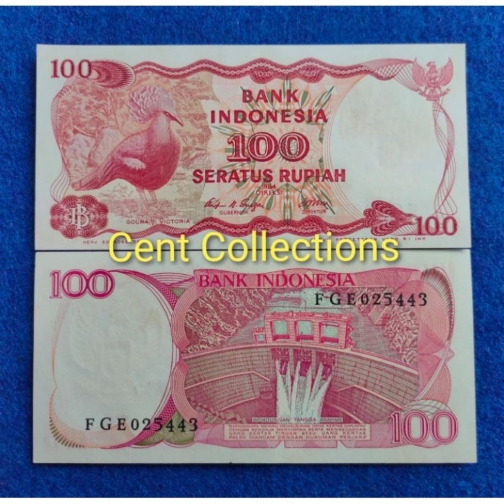 uang kuno seratus rupiah burung dara. 100 burung dara