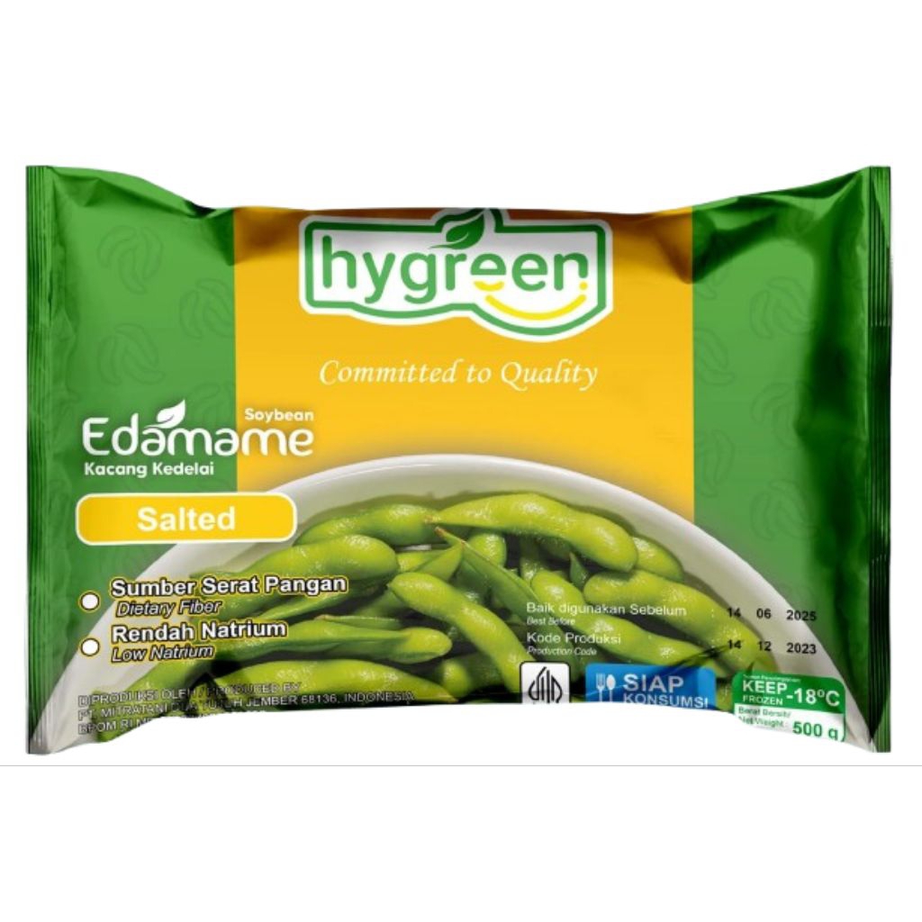 EDAMAME HYGREEN SALTED 500gr