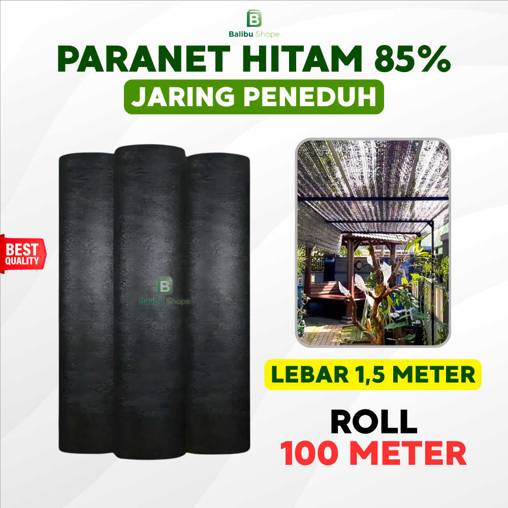 Jaring Paranet 1 Roll Lebar 1,5 Meter Panjang 100 Meter 85%
