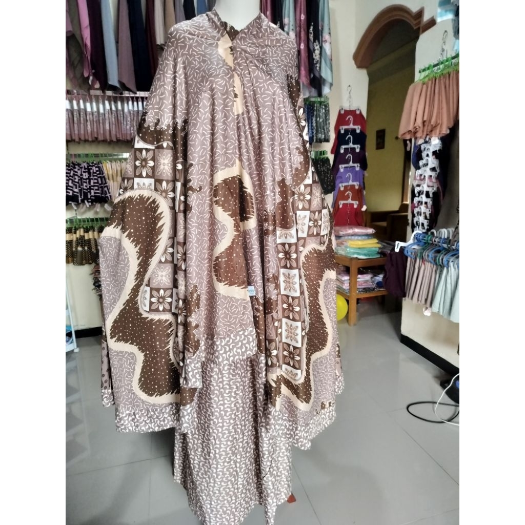 mukena bali motif batik dewasa